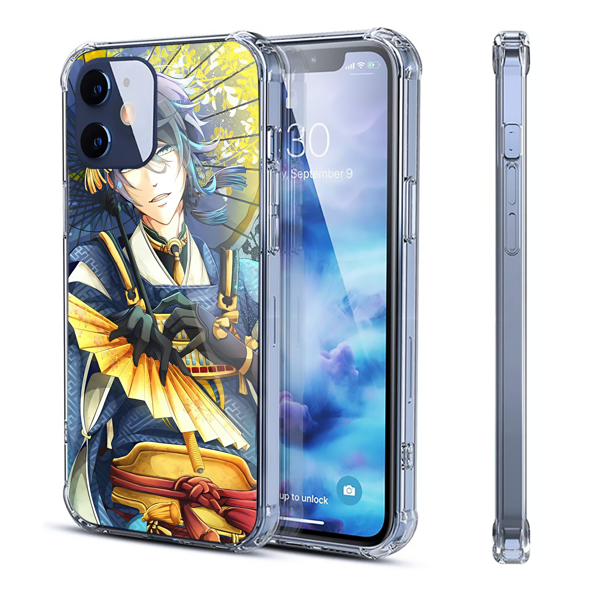 （画像用） 刀剣乱舞 Touken Ranbu 【iPhone 12シリーズ対応】透明スマホケース（クリアソフトケース）